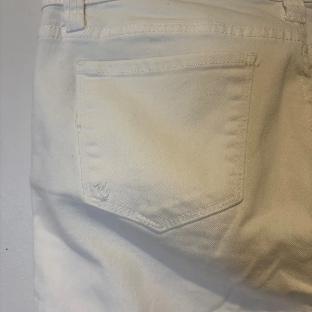 Kut From The Kloth‎ Connie Ankle Skinny Jeans White Women's Size 10 Frayed Hem